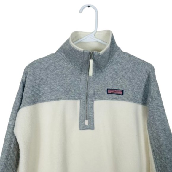 Vineyard Vines NWOT Women’s Mixed Media Sherpa 1/2 Zip Pullover Size S - Picture 7 of 12